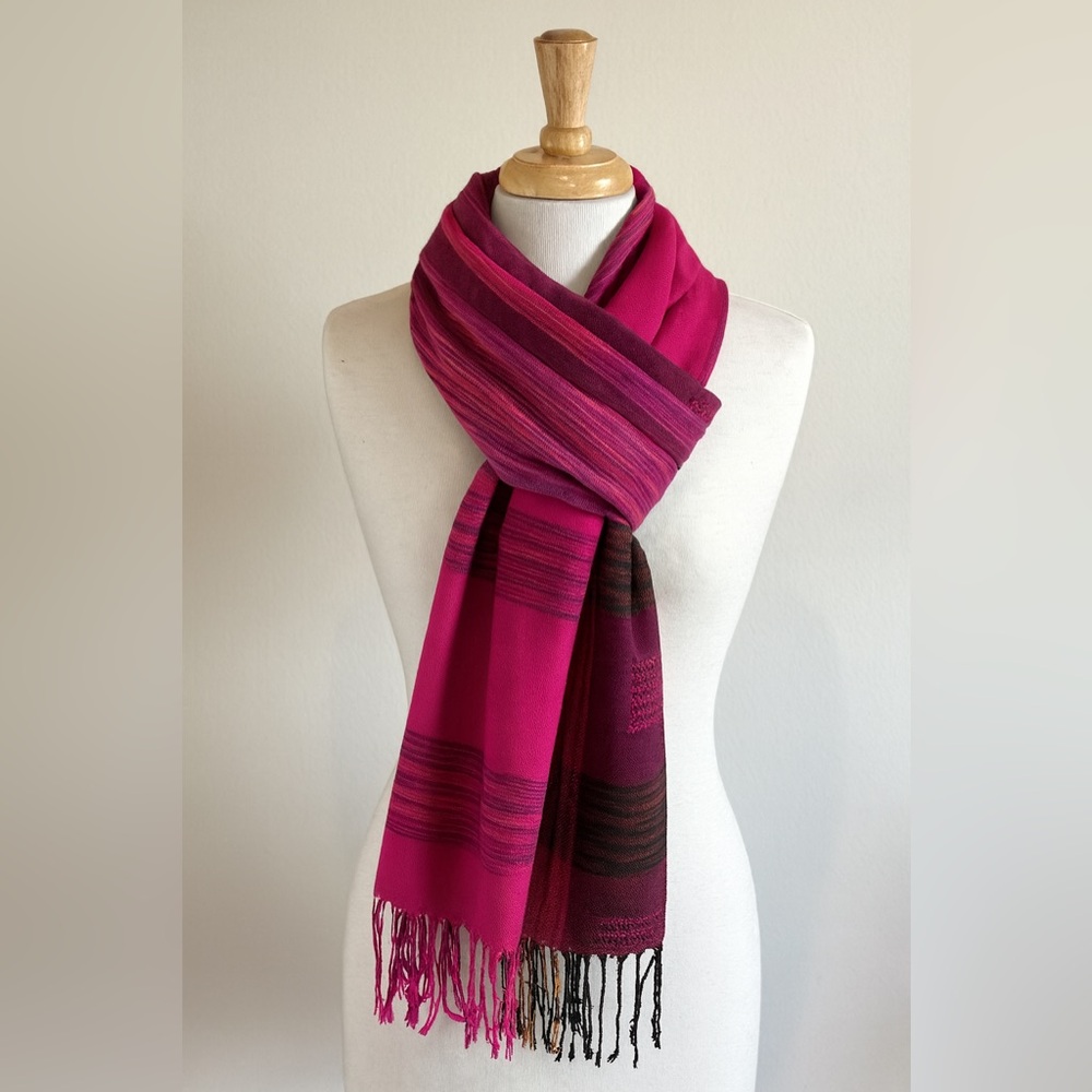 Vibrant Handwoven Scarf / Wrap